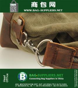 Vintage grote capaciteit mannen canvas reistassen Casual militaire plunjeeren bagage sporttassen