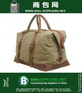 Vintage grote capaciteit mannen canvas reistassen Casual militaire plunjeeren bagage sporttassen