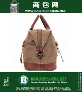 Vintage grote capaciteit mannen canvas reistassen Casual militaire plunjeeren bagage sporttassen