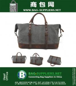 Vintage grote capaciteit mannen canvas reistassen Casual militaire plunjeeren bagage sporttassen