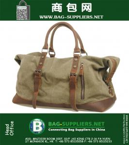 Vintage grote capaciteit mannen canvas reistassen Casual militaire plunjeeren bagage sporttassen