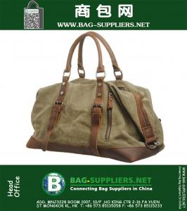 Vintage grote capaciteit mannen canvas reistassen Casual militaire plunjeeren bagage sporttassen