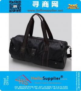 Hoge kwaliteit merk mannen lederen reistas Heren Vintage plunjezak Grote capaciteit sporttas schoudertas Outdoor sport Tote