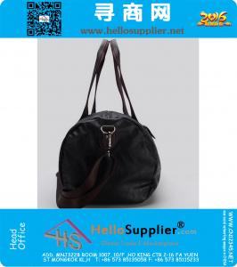 Hoge kwaliteit merk mannen lederen reistas Heren Vintage plunjezak Grote capaciteit sporttas schoudertas Outdoor sport Tote
