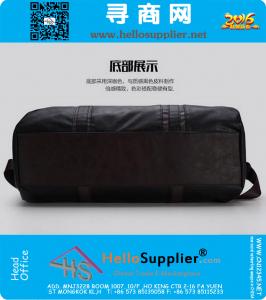 Hoge kwaliteit merk mannen lederen reistas Heren Vintage plunjezak Grote capaciteit sporttas schoudertas Outdoor sport Tote