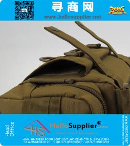 Tourbon nieuwe outdoor tactische multifunctionele militaire verstelbare enkele schoudertas zakjes molle tote tas met sterke duurzame gesp