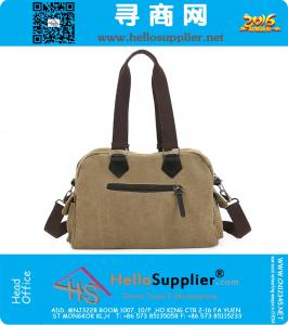 Мужская сумка для путешествий Solid Travel Duffle Vintage Military Leather Canvas Большая сумка для женщин Сумки для багажа Наружная прогулочная спортивная сумка