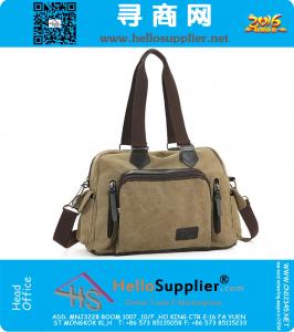Мужская сумка для путешествий Solid Travel Duffle Vintage Military Leather Canvas Большая сумка для женщин Сумки для багажа Наружная прогулочная спортивная сумка