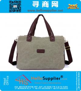 Canvas Heren Reistassen Grote Capaciteit Casual Schoudertas Plunjezak Mode Heren Dames Handtassen Weekend Reistas Bagage