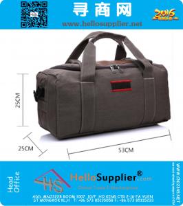 Mannen canvas reistassen grote capaciteit vrouwen reizen plunjezakken bagage outdoor waterdichte wandelen sport opvouwbare tas