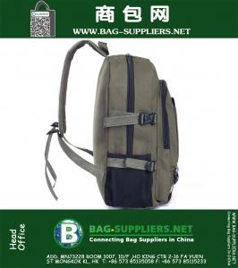 Mens Canvas Rugzak Multifunctionele Schooltas Buiten Fietsen Rugzak Reistas 14 Inches Laptop