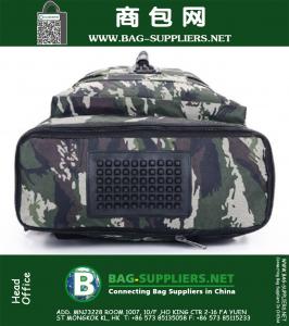 Grote vintage camouflage canvas tas militaire school rugzak vintage rugzak voor mannen rugzak casual jacht rugzak