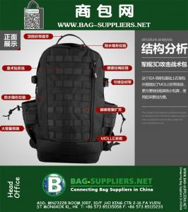 35L Outdoor reizen Klimmen Camping Wandelen Rugzak 3D Militaire Tactische Rugzak leger bergbeklimmen molle tas