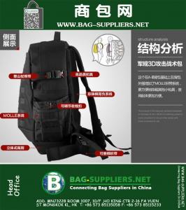 35L Outdoor reizen Klimmen Camping Wandelen Rugzak 3D Militaire Tactische Rugzak leger bergbeklimmen molle tas