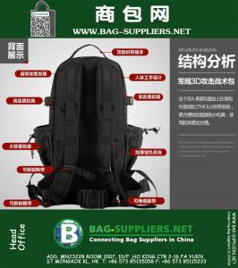 35L Outdoor reizen Klimmen Camping Wandelen Rugzak 3D Militaire Tactische Rugzak leger bergbeklimmen molle tas