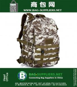 Molle Tactical Assault Outdoor Militaire Rugzak Campingrugzak Reislaptop met grote capaciteit, mini-kompas