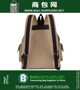 Hoge kwaliteit damesrugzakken Canvas mode Grote toevallige dagrugzakken Heren Rugzak Travel Sporttas Packsack
