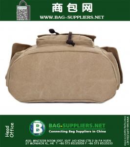 Hoge kwaliteit damesrugzakken Canvas mode Grote toevallige dagrugzakken Heren Rugzak Travel Sporttas Packsack