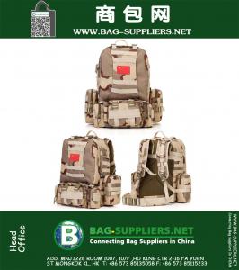 50L Militaire Tactische Rugzak Afneembare Sport Wandelen Rugzak Tactische Gecombineerde Reizen Camping Rugzak 800D Nylon Waterdicht