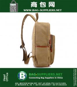 Hoge kwaliteit Nieuwe mode-afdrukken Grappige schooltassen Tieners Unisex Sport Vintage Militaire Canvas Rugzakken Heren Rugzak