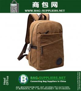 Militaire canvasschouders Travel Hiking Student Bag Satchel rugzak