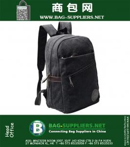 Militaire canvasschouders Travel Hiking Student Bag Satchel rugzak