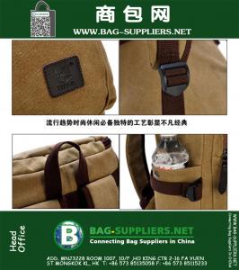 Heren reistassen Heren Casual Vintage Canvas Rugzak Messenger Rugzak schooltas Crossbody Outdoor Wandelen Camping tas