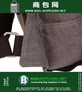 Echt leer Outdoor Heren Vintage Canvas Casual Reizen Hiking Rugzak Tas Rugzak Militaire tactische rugzak