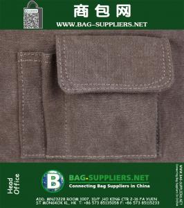 Echt leer Outdoor Heren Vintage Canvas Casual Reizen Hiking Rugzak Tas Rugzak Militaire tactische rugzak