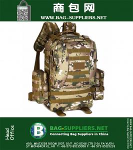 Militaire Tactische Rugzak Rugzak Bag 50L Rugzak Camping Wandelen Trekking Sporttas grote capaciteit rugzak molle system bags