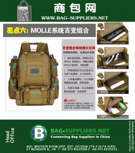 Militaire Tactische Rugzak Rugzak Bag 50L Rugzak Camping Wandelen Trekking Sporttas grote capaciteit rugzak molle system bags