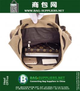 Canvas Rugzakken Heren Dames Preppy Stijl Stevige tas Dagrugzakken Studenten Schooltassen