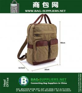 Vintage Rugzak Mode Dames Schoudertas Canvas Rugzak Heren Laptop Rugzak Vrije Tijd Reizen Schooltassen Unisex Bagpack