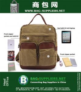 Vintage Rugzak Mode Dames Schoudertas Canvas Rugzak Heren Laptop Rugzak Vrije Tijd Reizen Schooltassen Unisex Bagpack