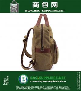 Vintage Rugzak Mode Dames Schoudertas Canvas Rugzak Heren Laptop Rugzak Vrije Tijd Reizen Schooltassen Unisex Bagpack