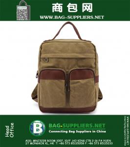 Vintage Rugzak Mode Dames Schoudertas Canvas Rugzak Heren Laptop Rugzak Vrije Tijd Reizen Schooltassen Unisex Bagpack