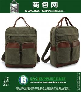 Vintage Rugzak Mode Dames Schoudertas Canvas Rugzak Heren Laptop Rugzak Vrije Tijd Reizen Schooltassen Unisex Bagpack