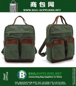Vintage Rugzak Mode Dames Schoudertas Canvas Rugzak Heren Laptop Rugzak Vrije Tijd Reizen Schooltassen Unisex Bagpack
