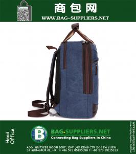 Rugzak Voor Student Tiener Schooltas Heren Canvas Notebook Laptop Rugzak Heren Casual Wandelen Reizen Dagrugzakken