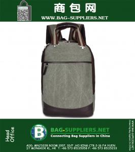 Rugzak Voor Student Tiener Schooltas Heren Canvas Notebook Laptop Rugzak Heren Casual Wandelen Reizen Dagrugzakken
