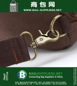 Heren Casual Vintage Militaire Canvas Schouder Rugzak Reizen Wandelen Studentenstas Satchel Rugzak