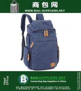 Mode Vintage canvas Unisex Rugzak A4 Boek 15