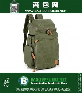 Mode Vintage canvas Unisex Rugzak A4 Boek 15