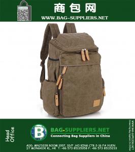 Mode Vintage canvas Unisex Rugzak A4 Boek 15