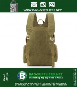 Mode Vintage canvas Unisex Rugzak A4 Boek 15