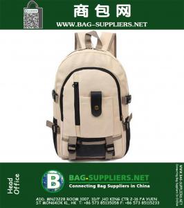 Herentassen New Herfst Mode Schoudertas Dames Canvas Rugzak Schooltas Mochila Heren en dames Rugzak