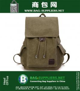 Heren Rugzak Vintage Rugzakken Satchel Militaire Rugzak Canvas Schoudertas