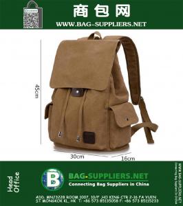 Heren Rugzak Vintage Rugzakken Satchel Militaire Rugzak Canvas Schoudertas