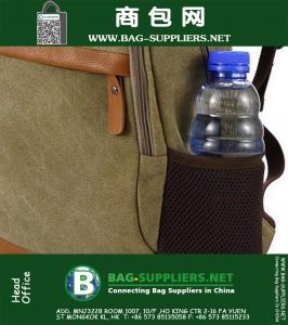 Mannen en vrouwen leisure rugzak mannelijke vrouwelijke computer tas reizen schouders canvas tas