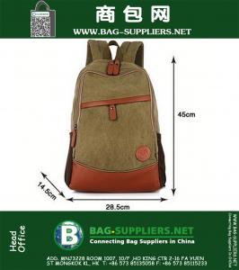 Mannen en vrouwen leisure rugzak mannelijke vrouwelijke computer tas reizen schouders canvas tas